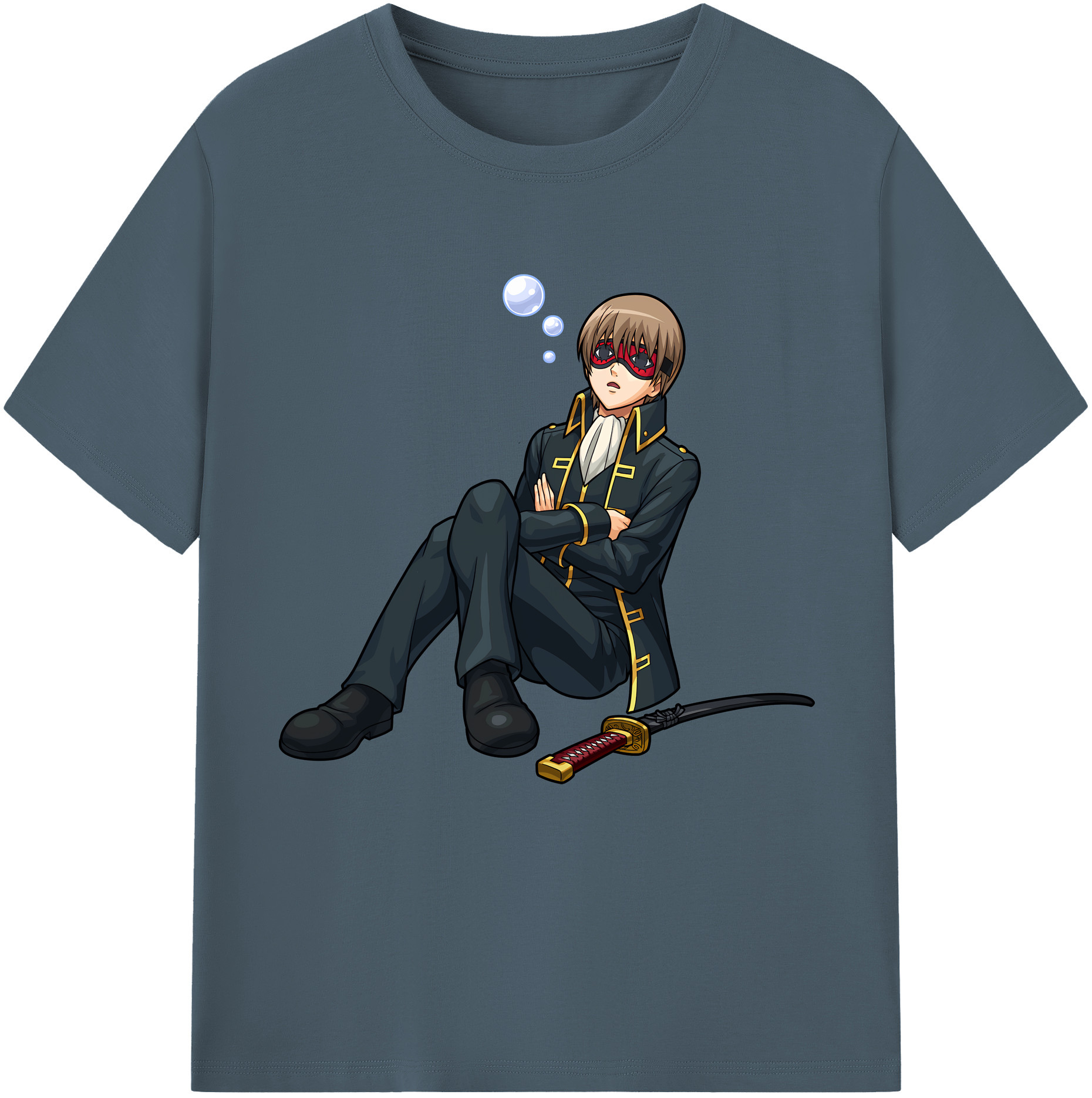 （画像用） ぎんたま 坂田銀時（さかたぎんとき） 神楽 志村新八（しむら しんぱち） GINTAMA Sakata Gintoki Kagura Shimura Shinpachi 綿100％半袖Tシャツ（フロントプリント）